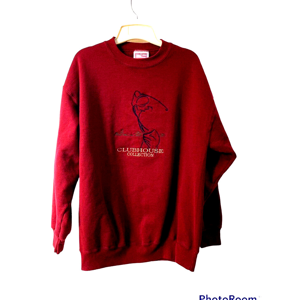Clubhouse Collection Embroidered Sweatshirt Men's Large Crable - Picture 1 of 8